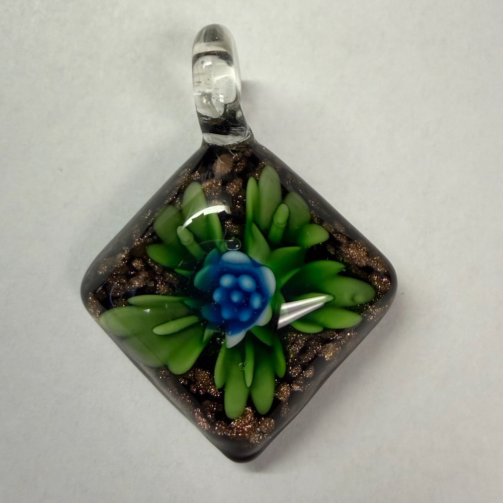 Black Glass Pendant